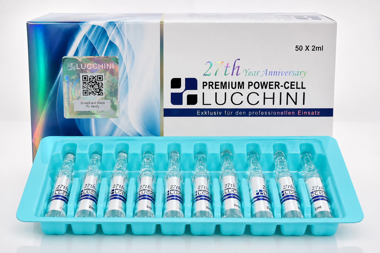 Lucchini Premium Power-Cell – 50 Ampoules de 2 ml